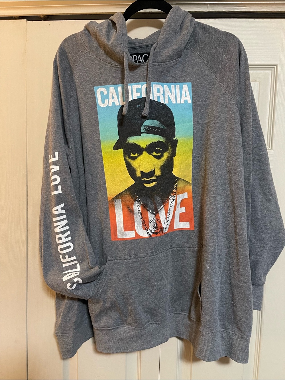 Gray California Love Graphic Hoodie Sweatshirt
